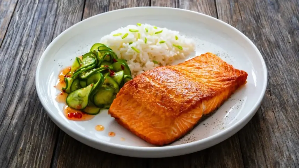 Den här asiatiska marinaden för laxsallad är perfekt för kinesiska nyåret