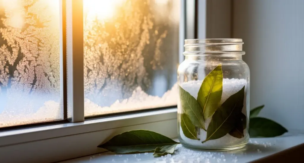 Hemligheten för torra fönsterbrädor: salt och lagerblad mot mögel