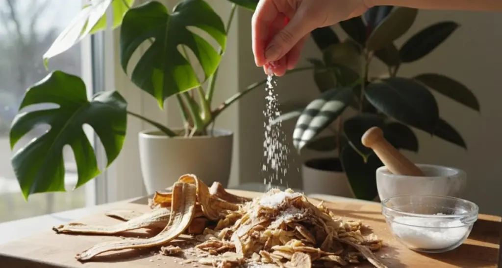 Hemmagjorda underkuren för dina växter: bananskal och salt gör succé i vinter