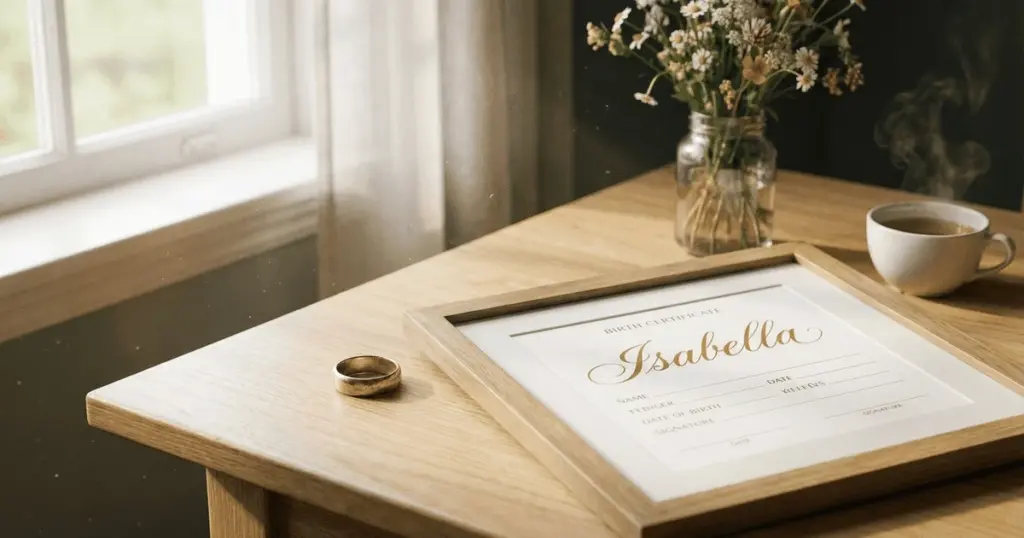 Isabella: Namnet som betyder "Guds löfte" och bär Toscana-kvällens mjukhet