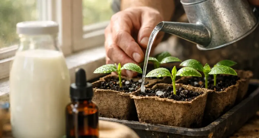 Kryddtips för friska plantor: 3 droppar och 100 ml räddar dina spiror