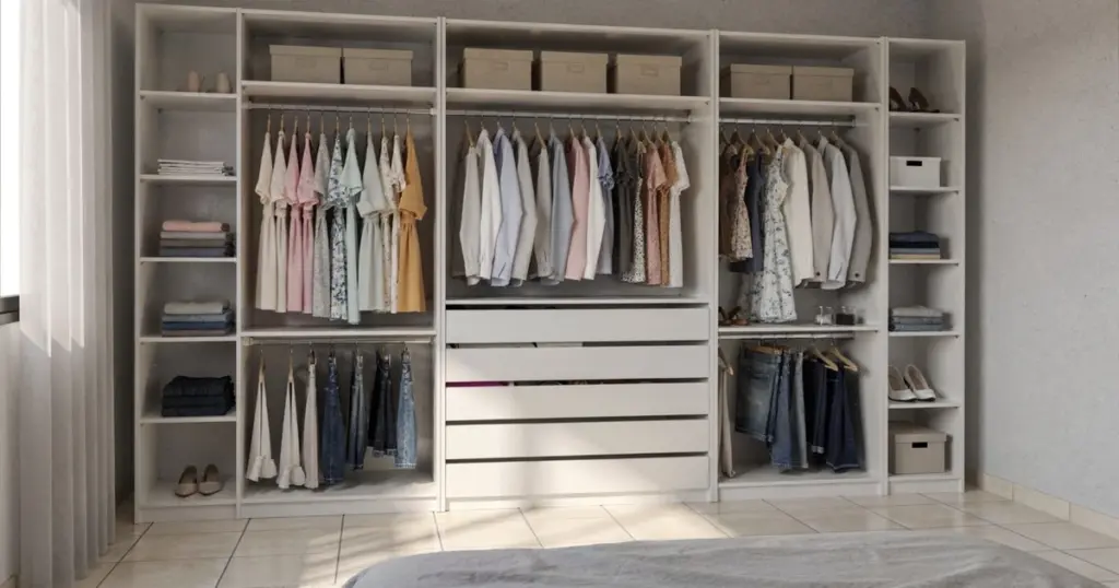Metallgarderob eller MDF? Välj rätt material som håller i ditt sovrum