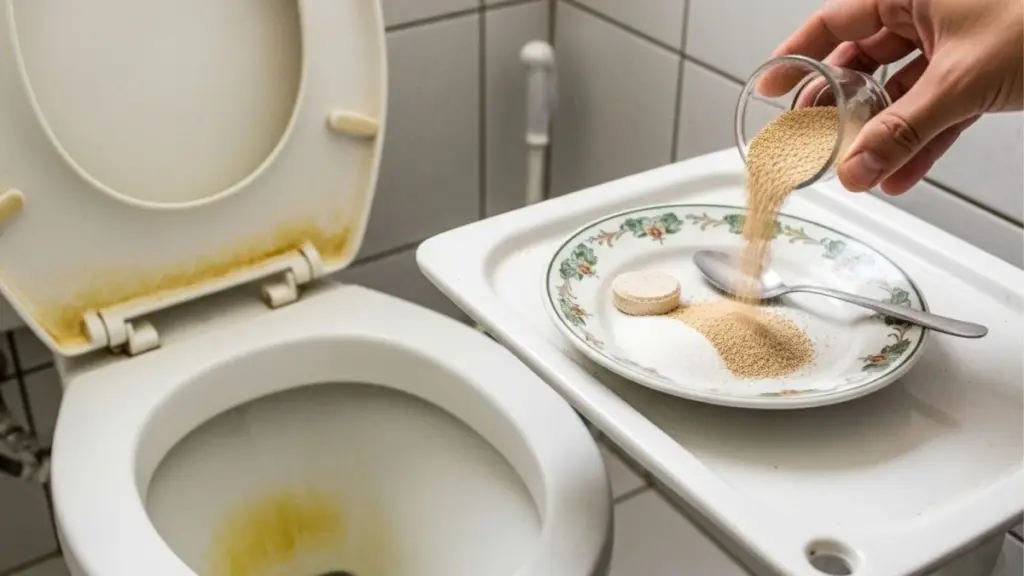 Mormors hemliga knep: Två ingredienser som trollar bort kalkfläckar i toaletten över natten