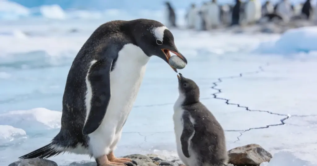 Pinguinens sten-ceremoni: Så friar han till sin älskade