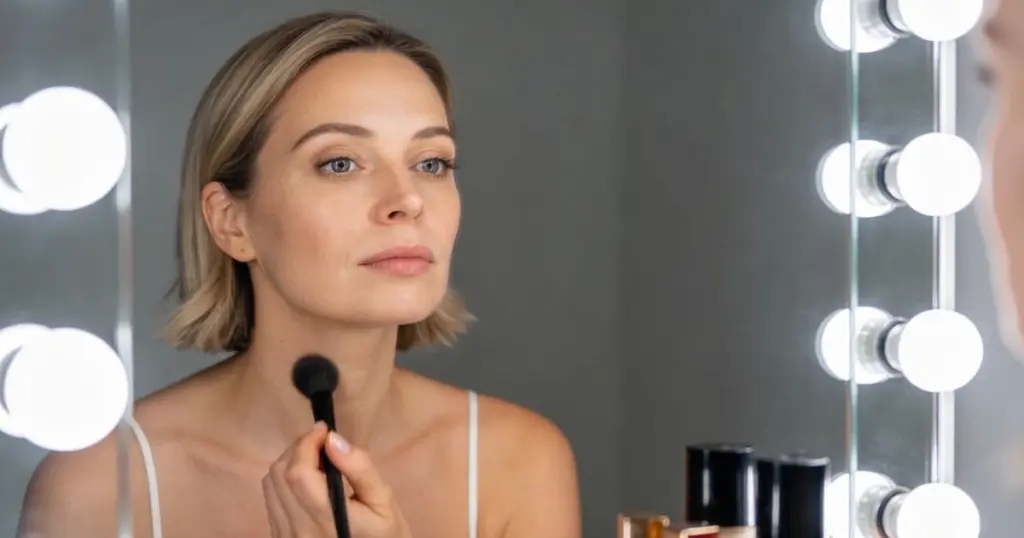Sminkspegeln med frontljus: Din hemlighet till perfekt makeup