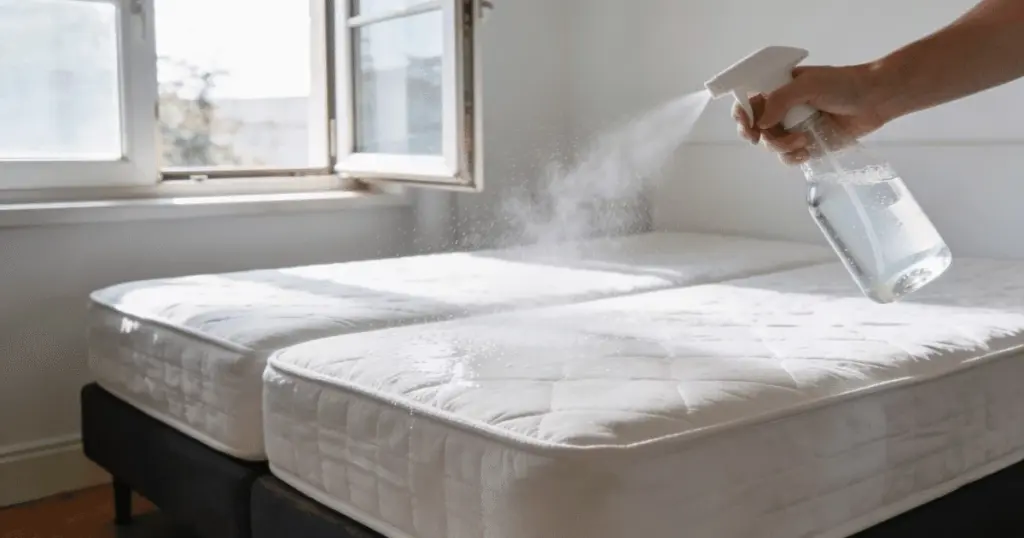 Spraya vinäger på sängen – hemligheten för en fräschare och renare sömn