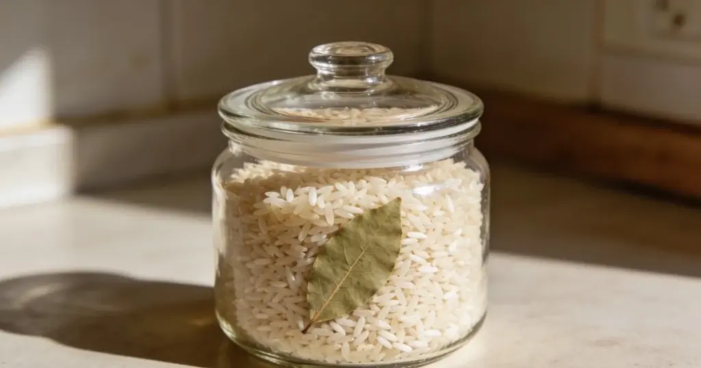 Varför du ska lägga ett lagerblad i din risbehållare