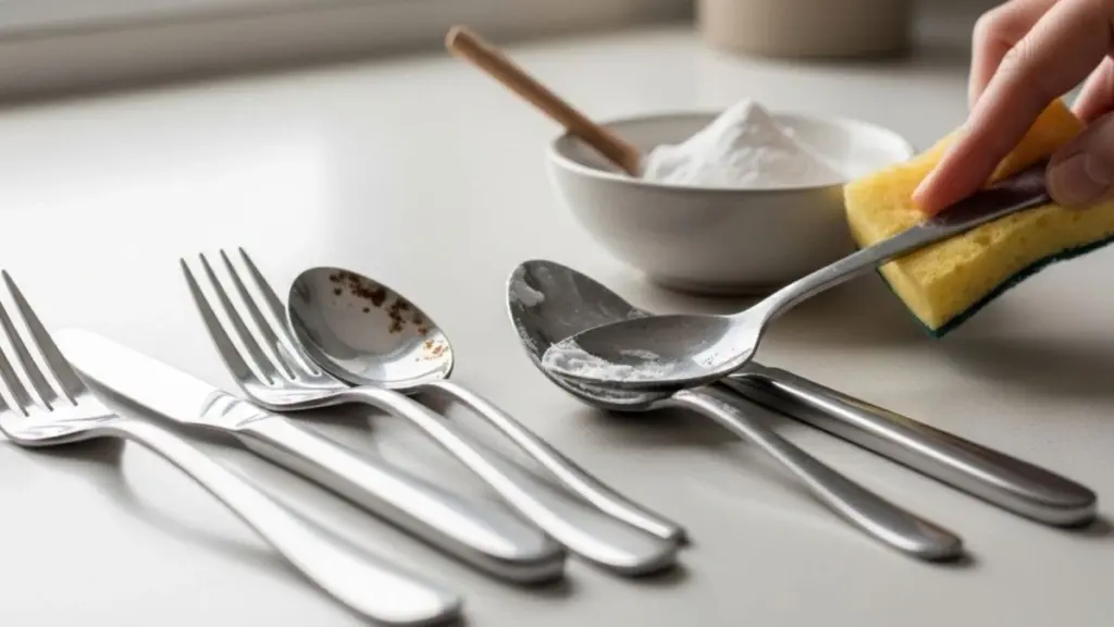 3 enkla metoder för att bli av med rostfläckar på dina bestick