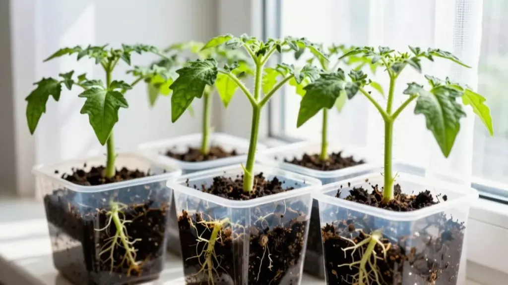 3 viktiga steg för tomatplantor efter groning – annars blir de långa och svaga