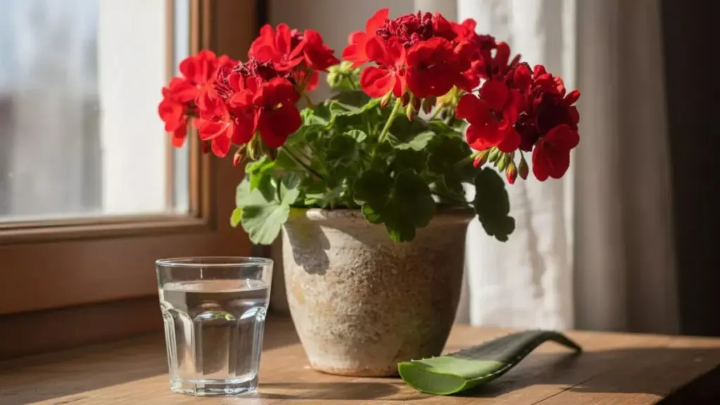 Gi din pelargon en boost: två teskedar av detta i mars ger blommor som Poppeloppet