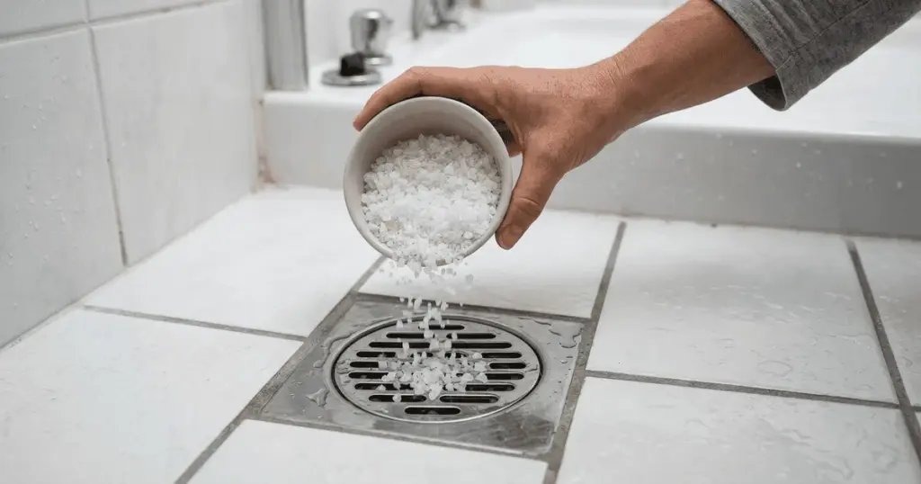 Hemligheten bakom doftande hem: Grovt salt löser badrumsodörer