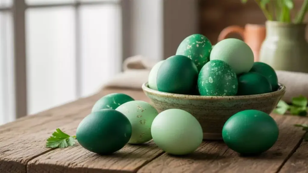 Naturliga påskägg med en hemlig grönska – ingen kemi behövs!