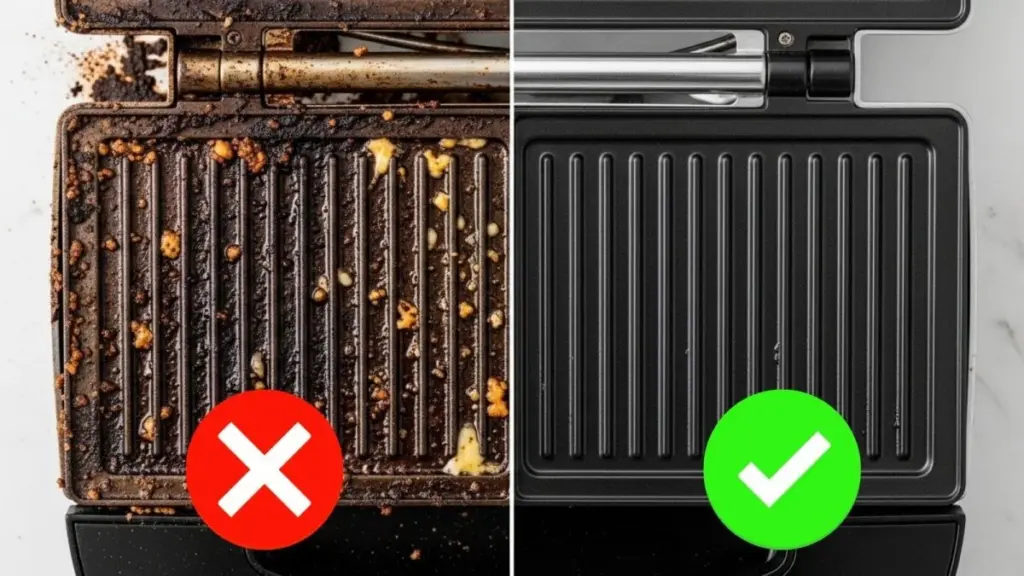 Vinägerknepet räddade min smörgåsgrill – ren på 2 minuter